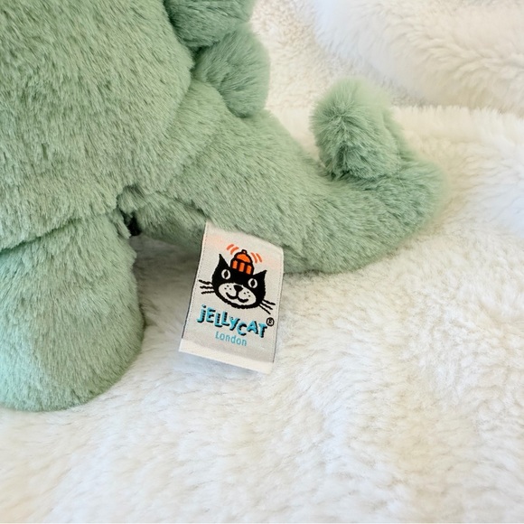 Jellycat Fossilly Stegosaurus Green Plush Dinosaur - Retired - Medium - Picture 8 of 15